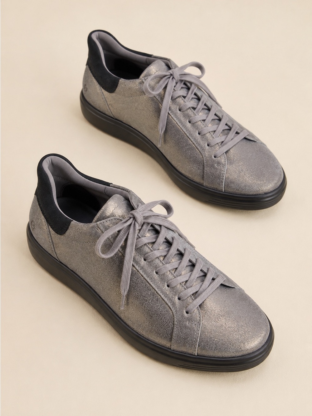 New ECCO Soft 7 Metallic Leather Slip-In Sneakers Women’s EU 40 US 9-9,5 No Box